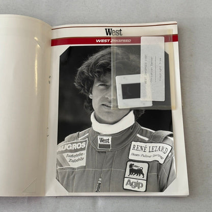 1987 West Zakspeed Racing Team Press Kit Photos Slides Martin Brundle