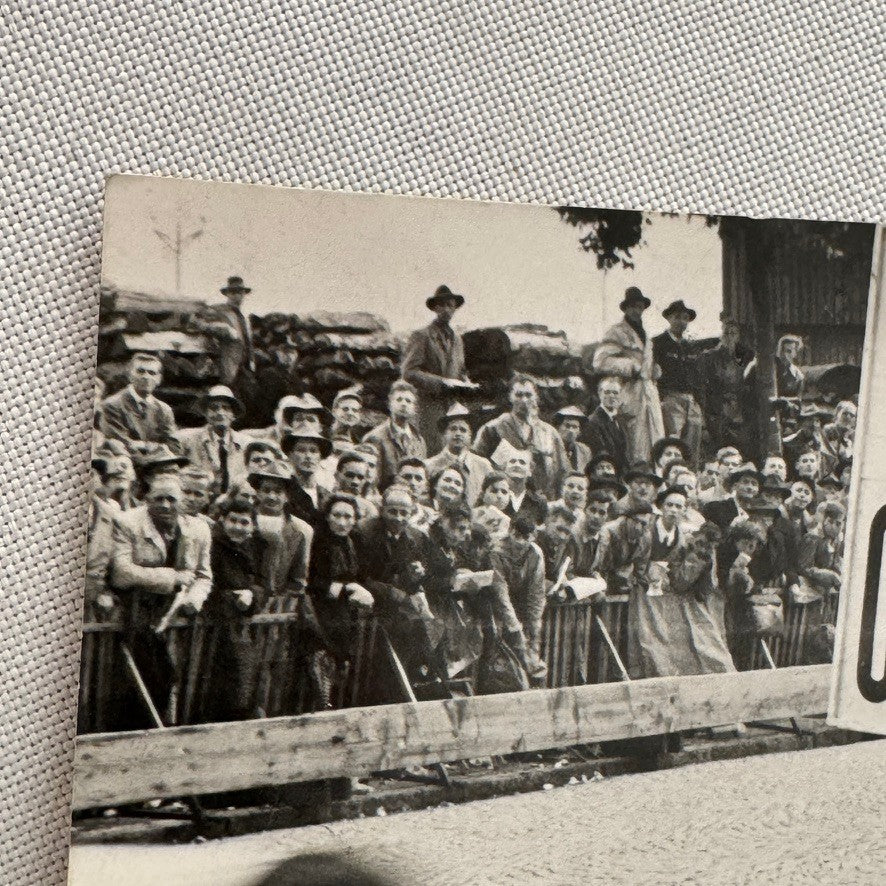 Vintage Car Racing Motorsport Photo Photograph Print Unidentified Officials