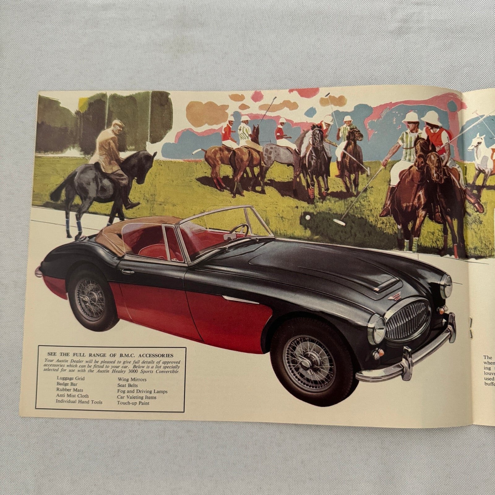 Austin Healey 3000 MK III Sports Convertible Car Sales Brochure Catalog