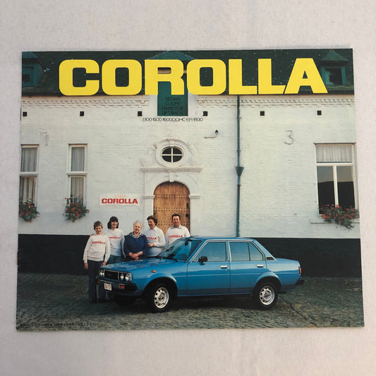 Vintage Toyota Corolla Car Sales Brochure Catalog Japanese JDM Hardtop Liftback