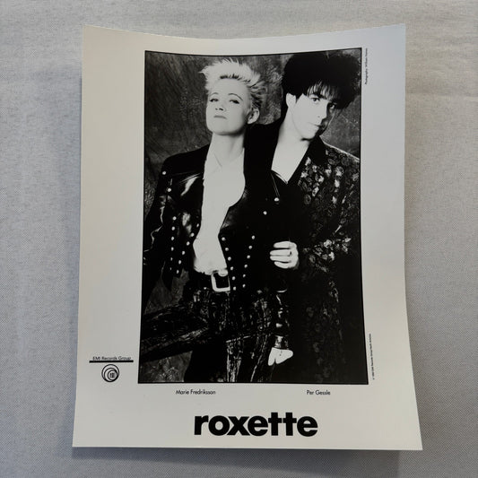Roxette Music Publicity Press Photo Photograph 1992 Per Gessle Marie Fredriksson
