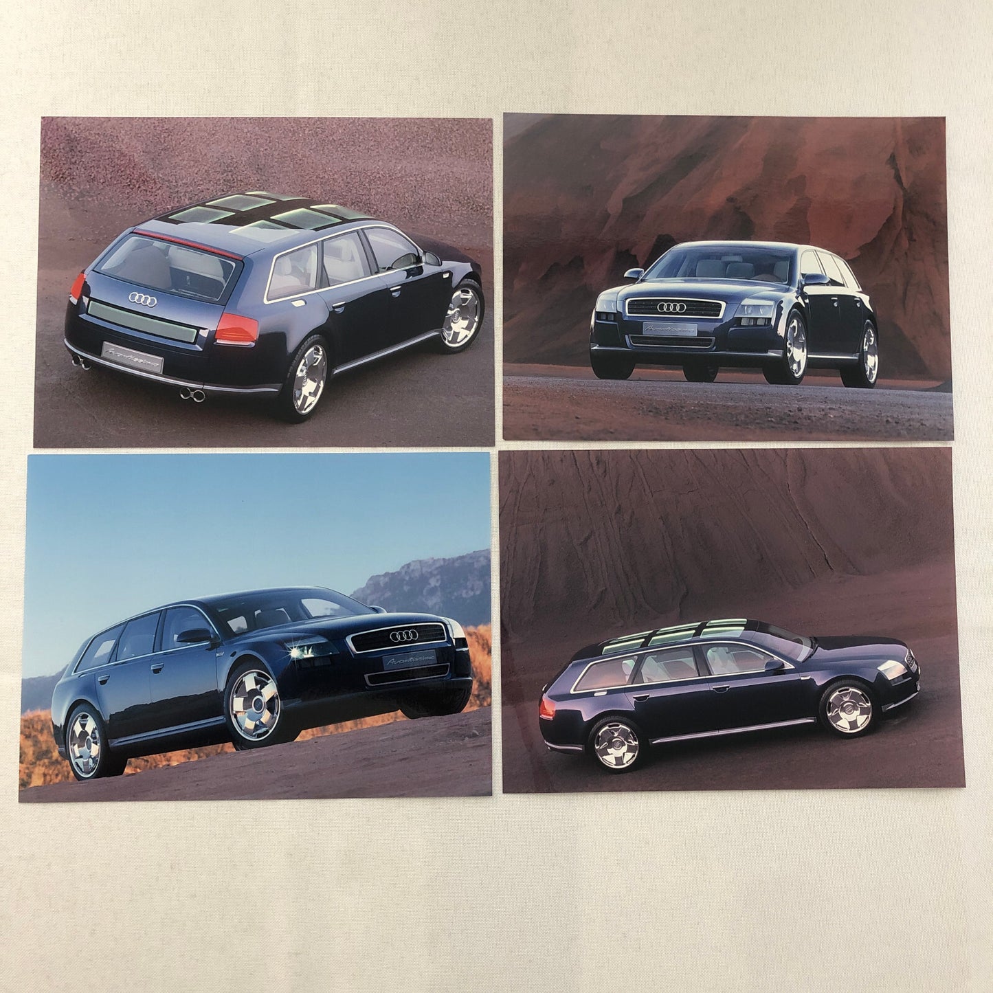 Audi Avantissimo Concept Car Station Wagon Press Kit Photo and Sketch Print Lot