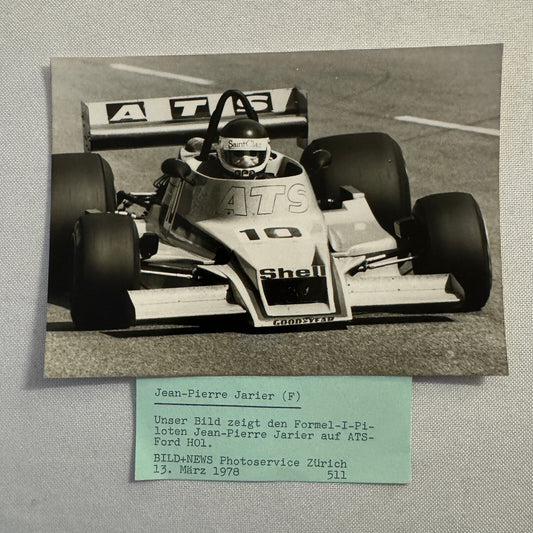 Jean Pierre Jarier 1978 Racing Press Photo Photograph Motorsport Vintage Print