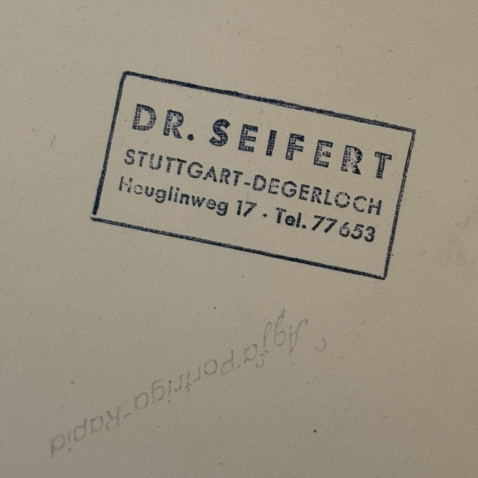 Vintage Racing Car Photo Photograph Print Dr Seifert Stuttgart