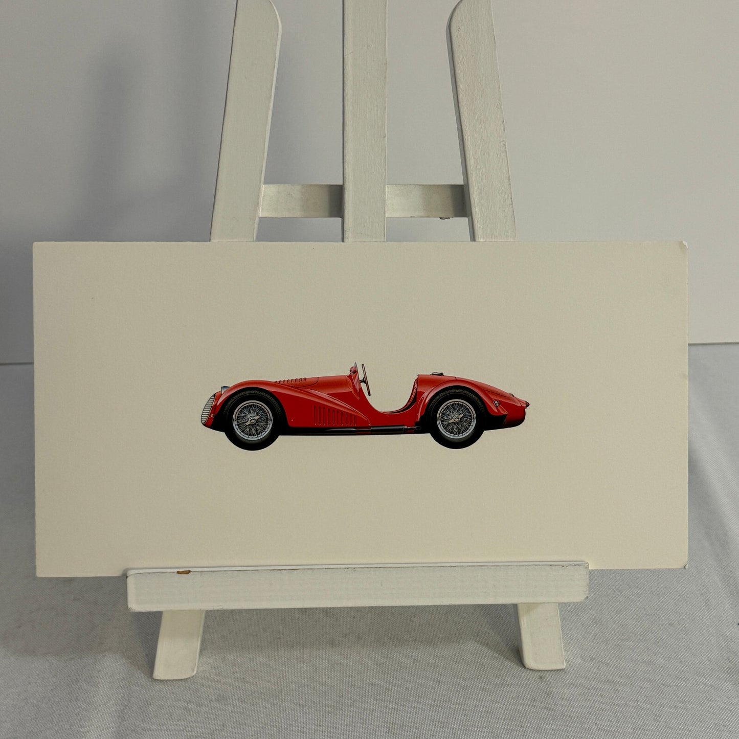 1952 Maserati A6 GCS 2000 Roadster Car Illustration Hand Drawn Art Vintage