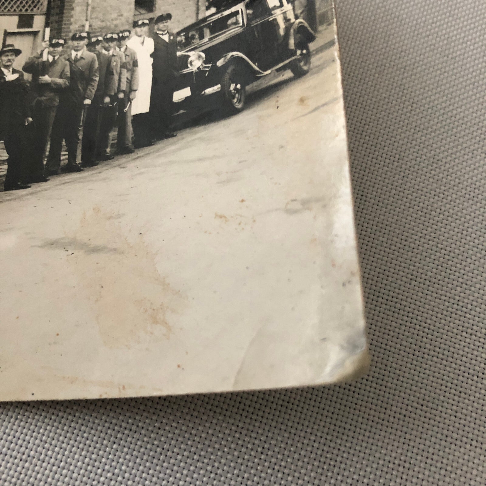 Vintage Photo Photograph Snapshot Men Cars Automobiles Germany + AL22SM2