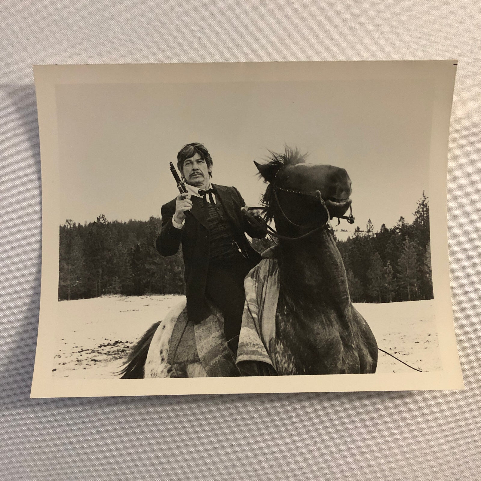 Charles Bronson on Horse Horseback Photo Photograph Print Movie Press ?