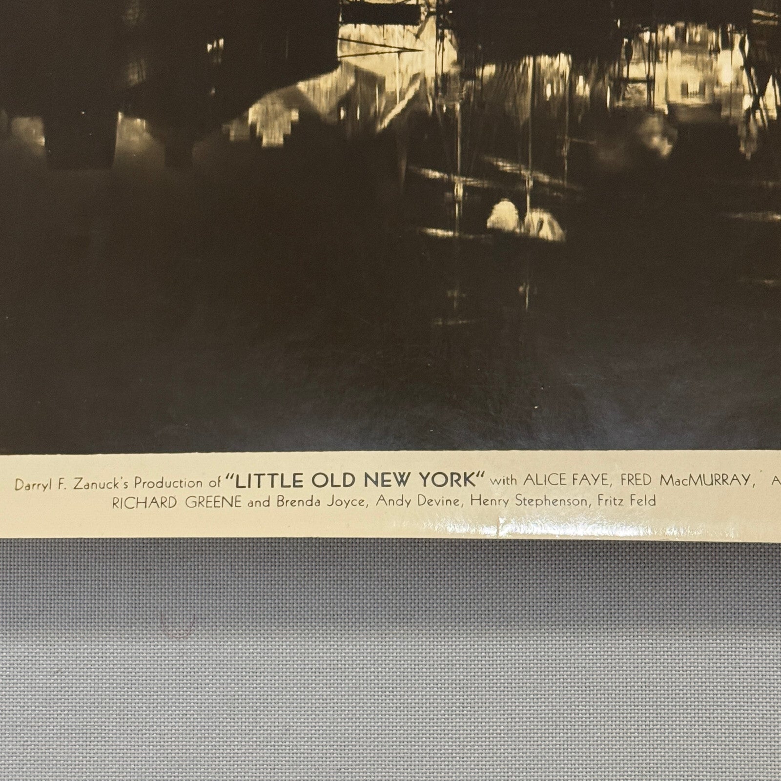 Little Old New York Movie Film Press Photo Photograph Alice Fay Fred MacMurray