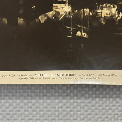 Little Old New York Movie Film Press Photo Photograph Alice Fay Fred MacMurray
