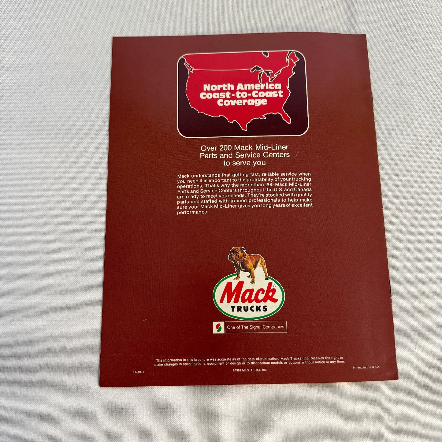 Mack Food Hauling Truck Sales Brochure Catalog R U MC Model Cruise Liner MidLine