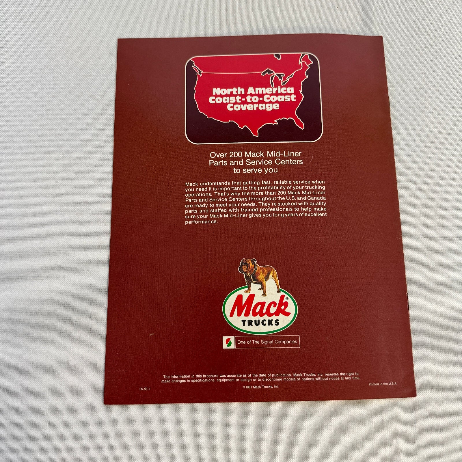 Mack Food Hauling Truck Sales Brochure Catalog R U MC Model Cruise Liner MidLine