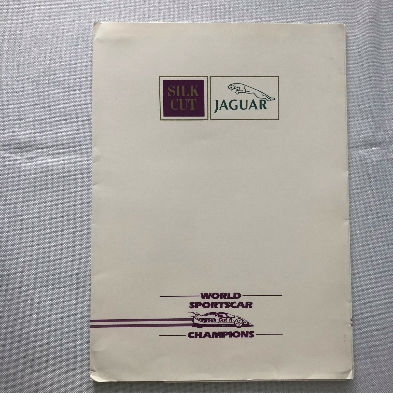 1989 Jaguar Silk Cut Racing Car Team Press Kit Photos + FRENCH LANGUAGE