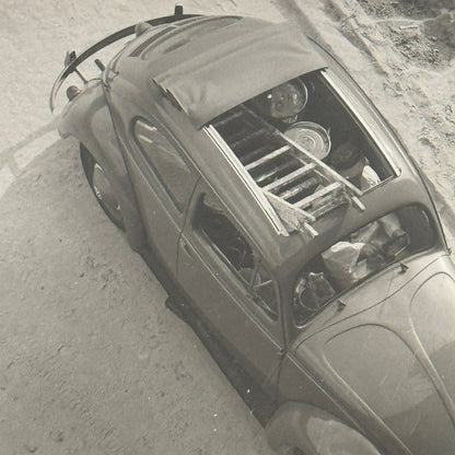 Vintage Volkswagen Beetle Convertible Photo Photograph Print