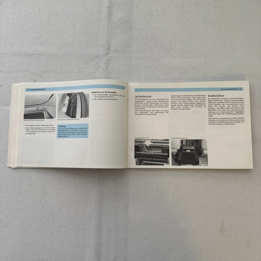 1988 Saab 900 Owners Manual Instruction Guide Book Combi Cabriolet GERMAN TEXT