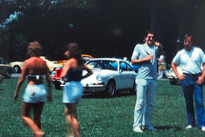 Porsche 911 Car Show 35mm Photo Slide Vintage 1981