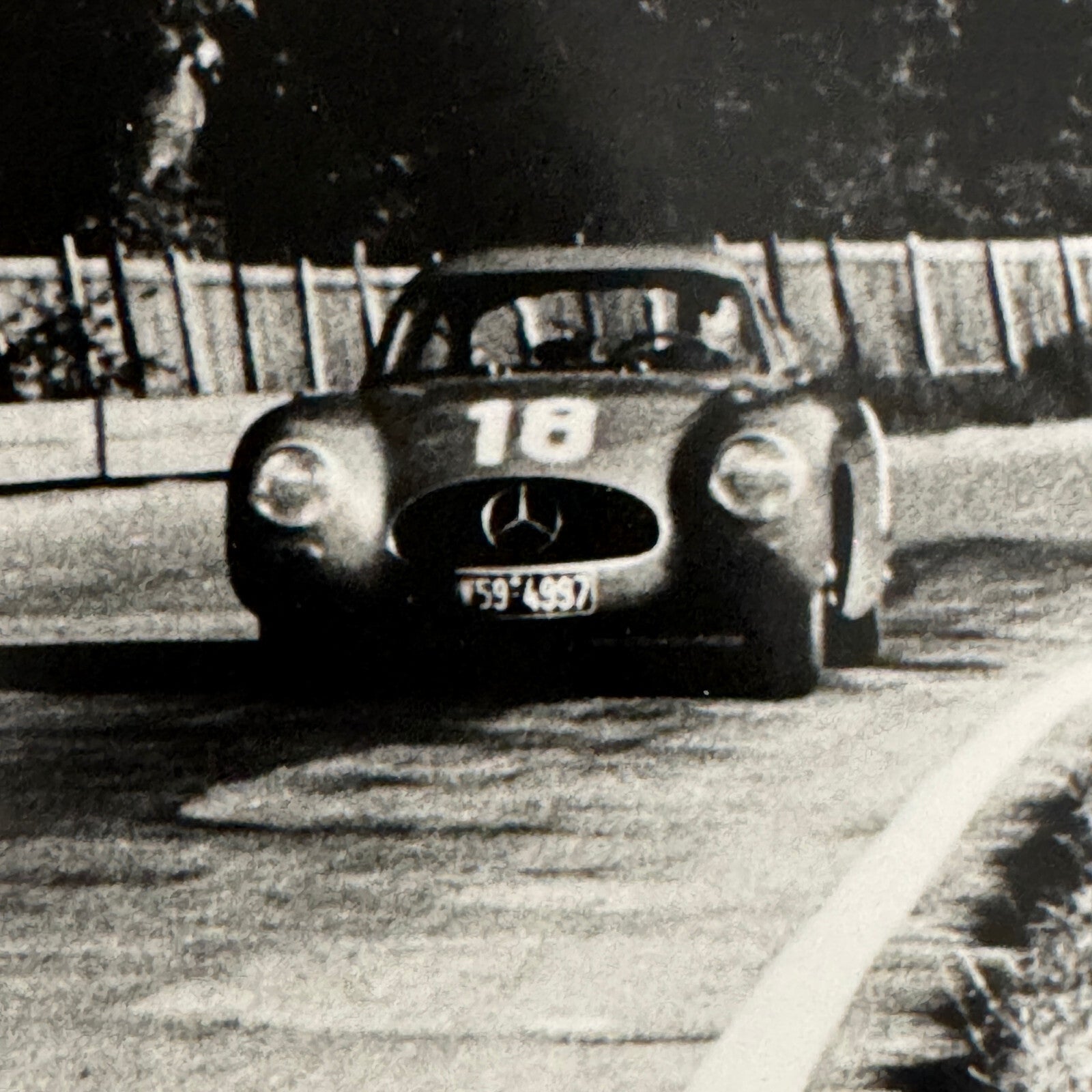 Mercedes Benz 300 SL Racing Car Photo Photograph Karl Kling 1952