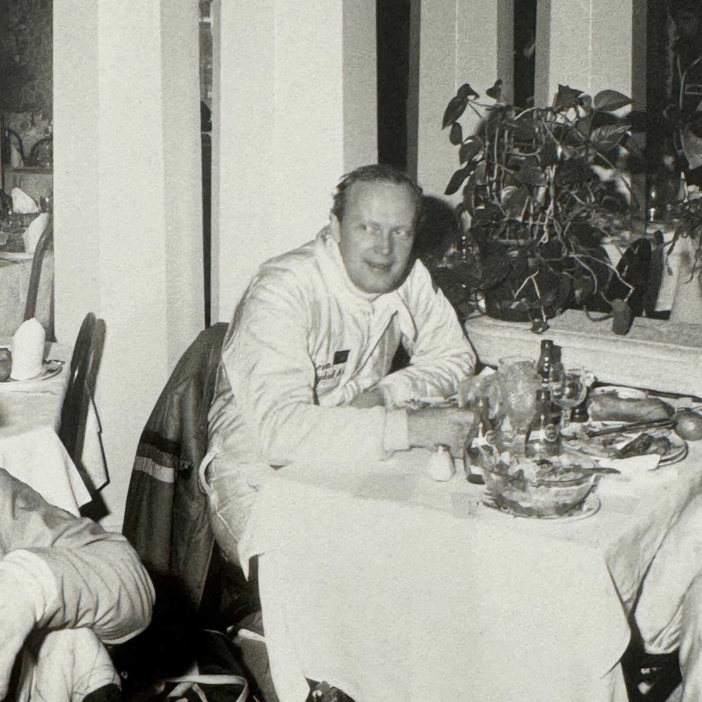 1980 Rallye Monte Carlo Press Photo Photograph DPPI Rally Drivers in Restaurant