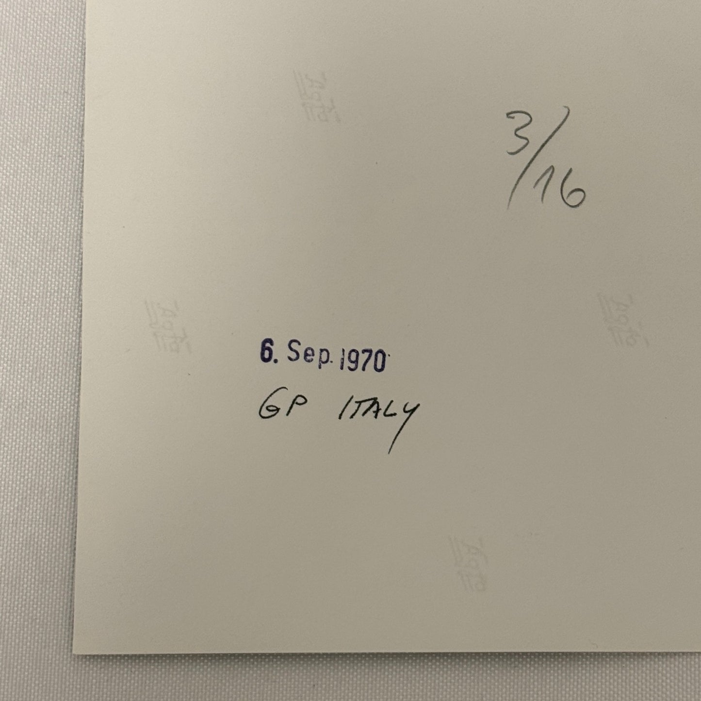 Vintage Racing Photo 1970 Italian Grand Prix Denny Hulme Denis Hulme Motorsport