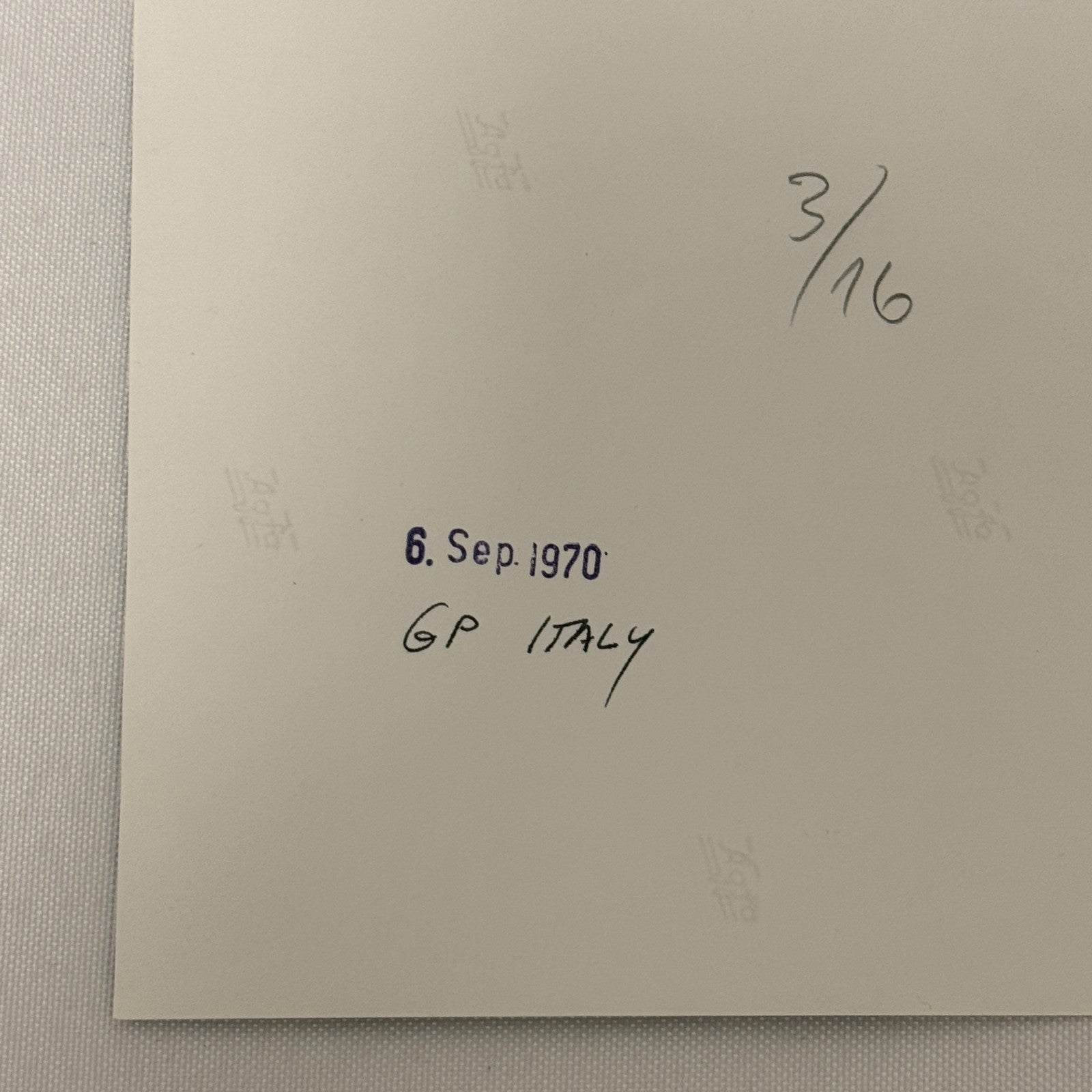 Vintage Racing Photo 1970 Italian Grand Prix Denny Hulme Denis Hulme Motorsport