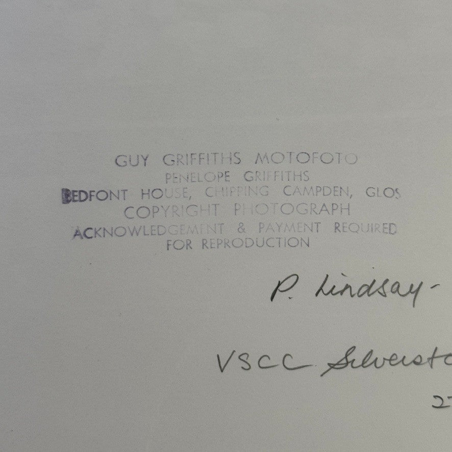 Vintage Racing Photo Patrick Lindsay Maserati Car Silverstone 1969 Guy Griffiths