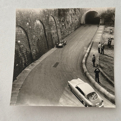 Vintage Racing Car Photo Photograph Print Unidentified Cars