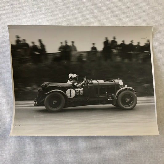 Vintage Racing Car Photo Photograph Print - Bentley Car ? 