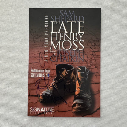 The Late Henry Moss Cast Signed Playbill Autographed Ethan Hawke Guy Boyd 2001