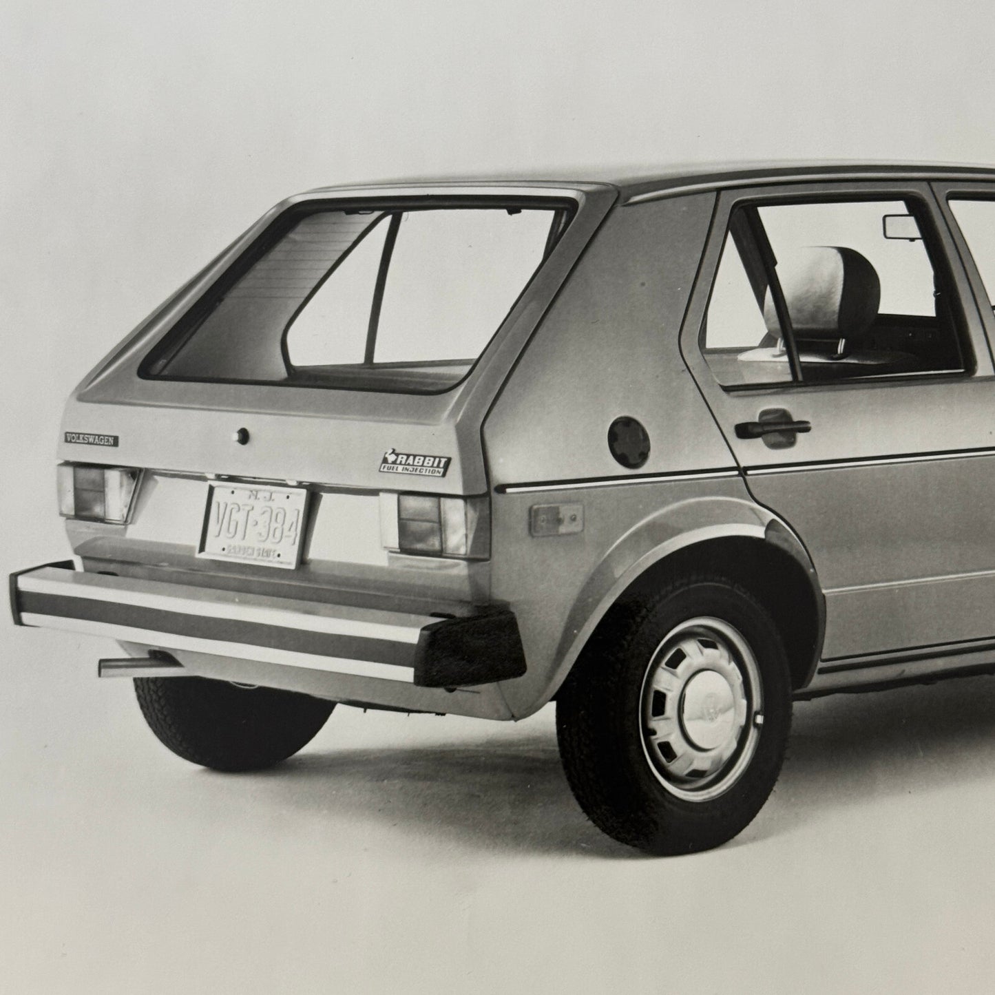 Vintage Volkswagen VW Rabbit Car Factory Press Photo Photograph