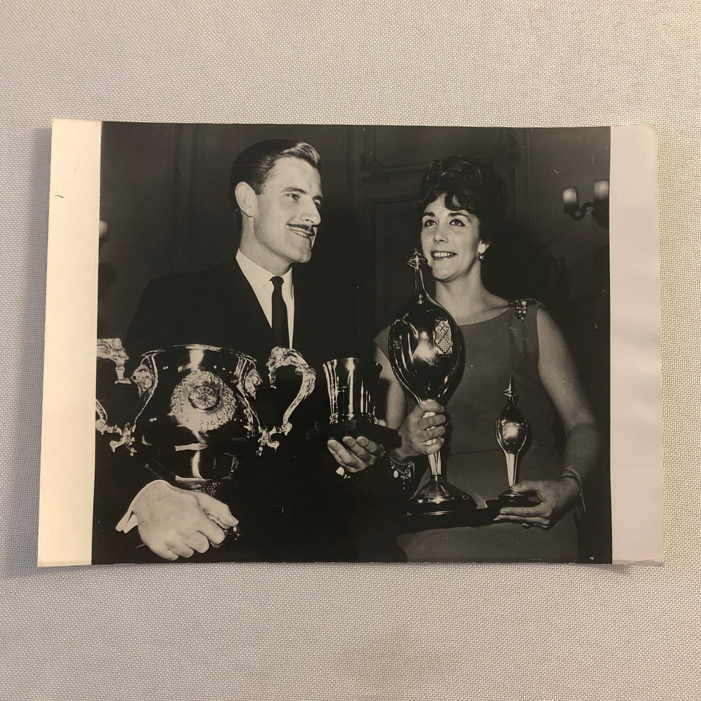 Vintage 1963 Graham Hill Racing Driver Bette Hill Press Photo Photograph