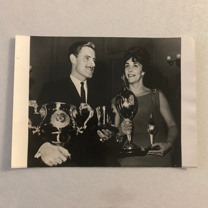 Vintage 1963 Graham Hill Racing Driver Bette Hill Press Photo Photograph