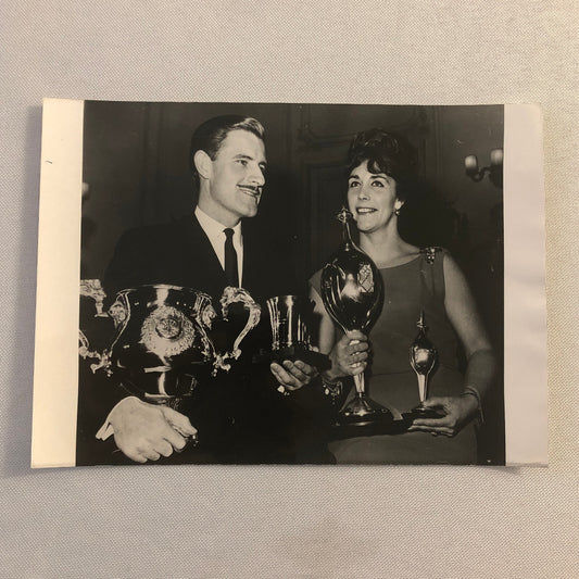 Vintage 1963 Graham Hill Racing Driver Bette Hill Press Photo Photograph