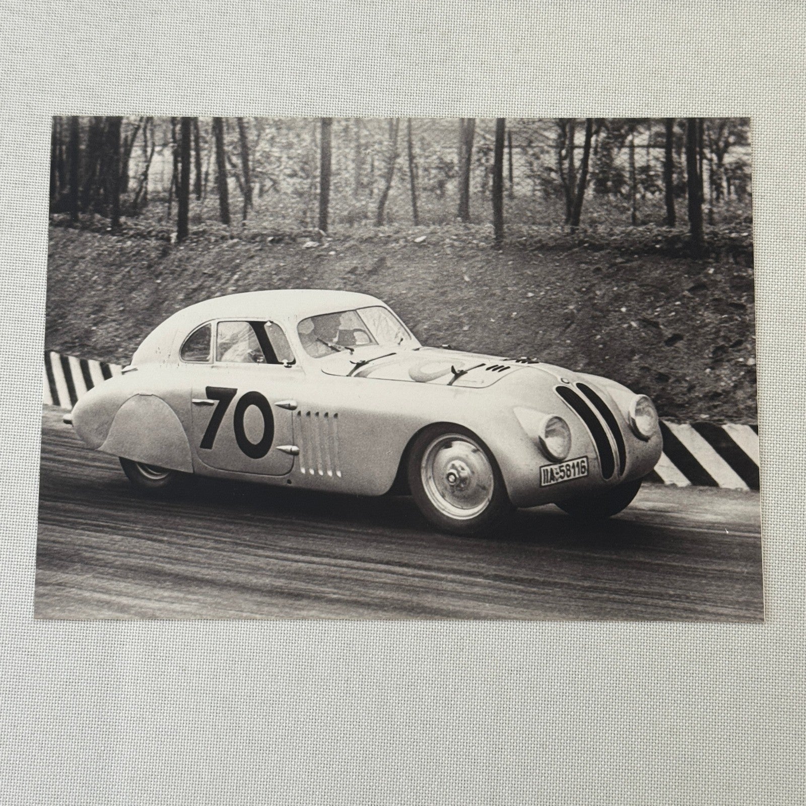 1940 BMW 328 Racing Car Factory Press Photo Photograph Modern Print
