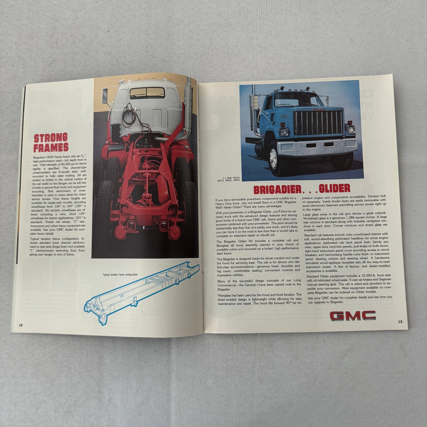 GMC Brigadier Truck Sales Brochure Catalog Advertising Vintage 8000 9500