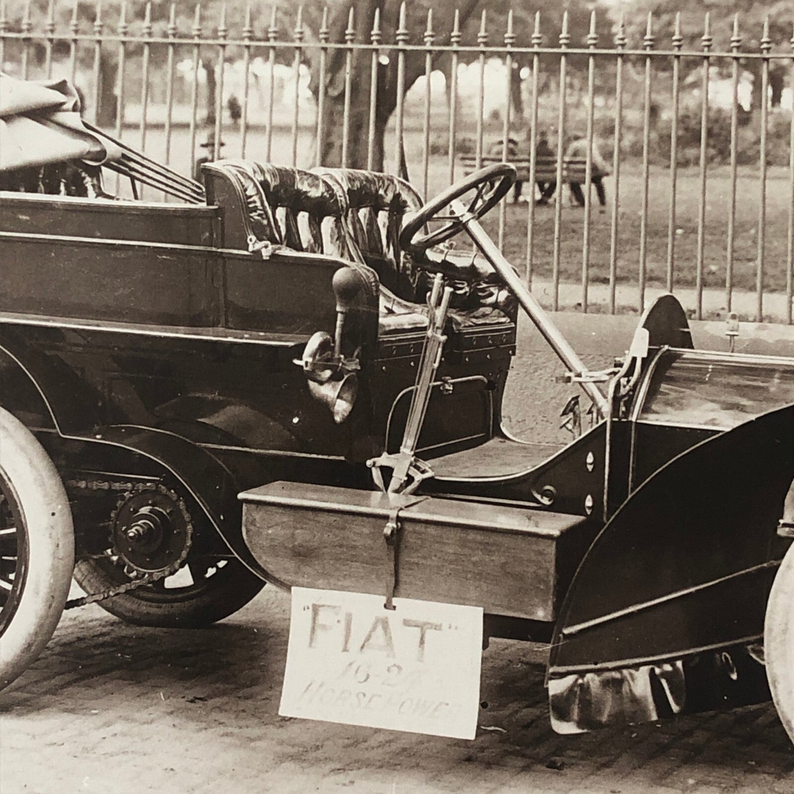 Antique Fiat Car Automobile Photo Photograph Print 