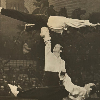 Vintage Circus Acrobat Act Balancing Photo Photograph Lisboa Portugal
