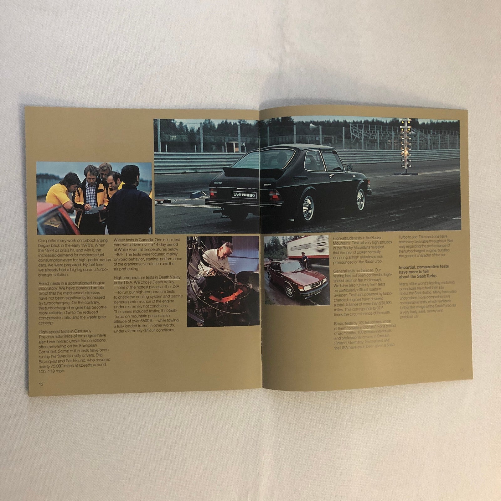 1978 Saab Turbo Car Automobile Sales Brochure Catalog
