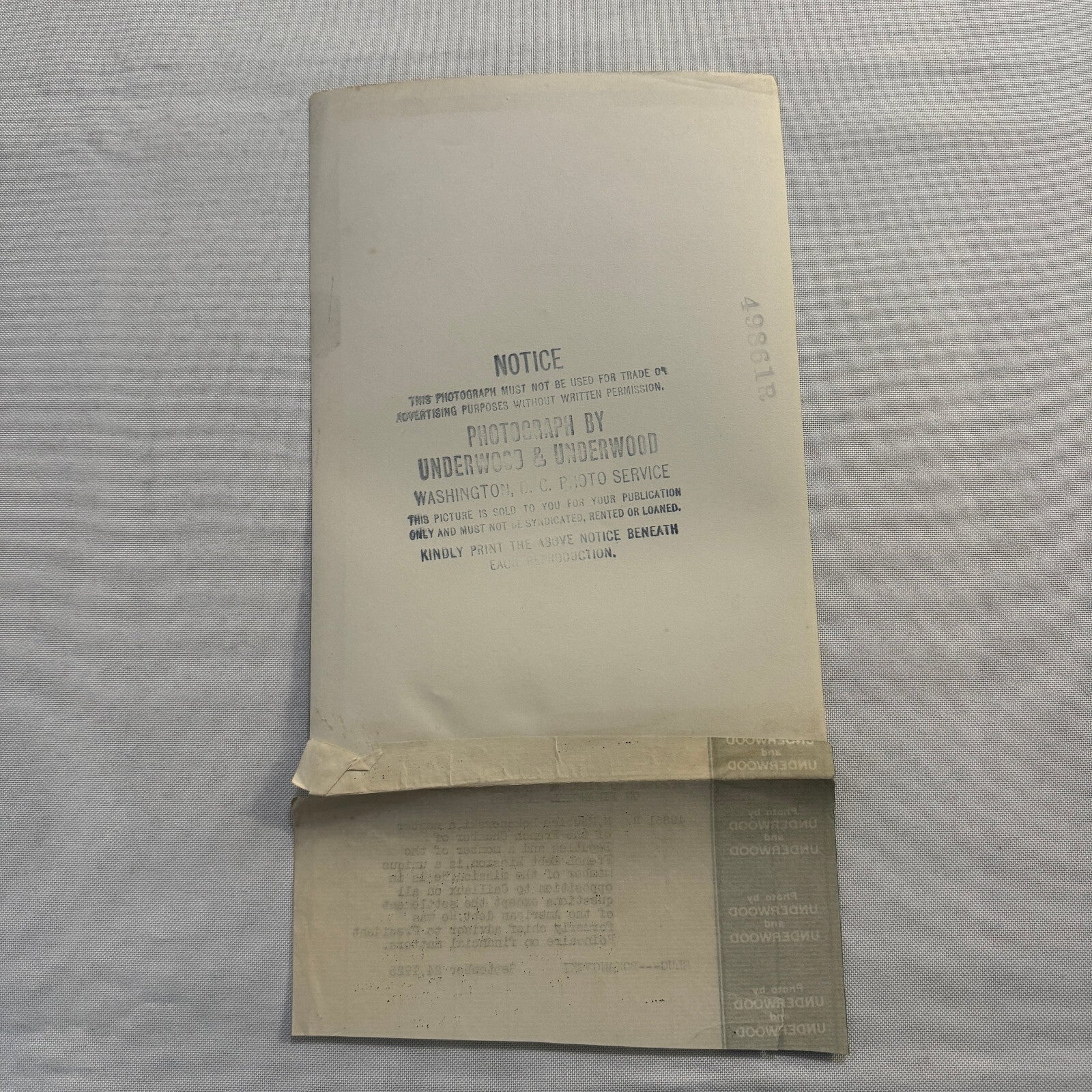 Vintage Press Photo Photograph Print French Finance American Debt 1925