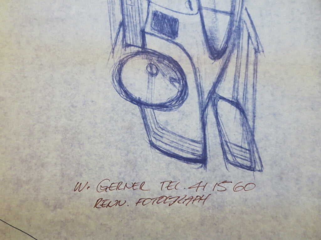 Porsche 935 Kremer Racing Design Sketch Drawing Art LOT OF 5 -  NOTTRODT Vintage