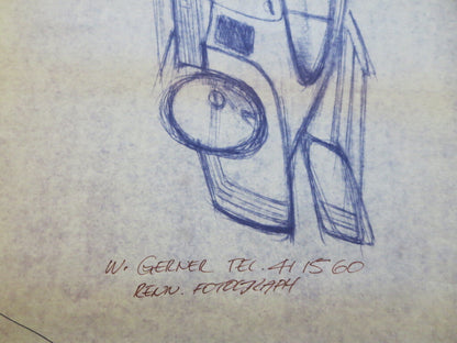 Porsche 935 Kremer Racing Design Sketch Drawing Art LOT OF 5 -  NOTTRODT Vintage