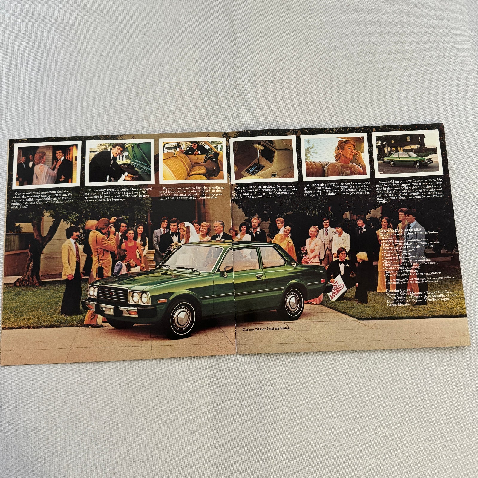 1978 Toyota Corona Car Sales Brochure Catalog Custom Sedan Deluxe Wagon Luxury