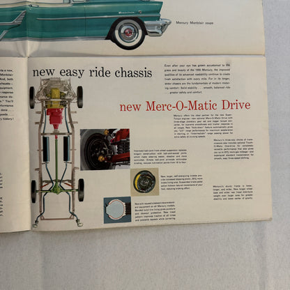 1955 Mercury Car Sales Brochure Catalog Mercury Montclair Monterey Custom
