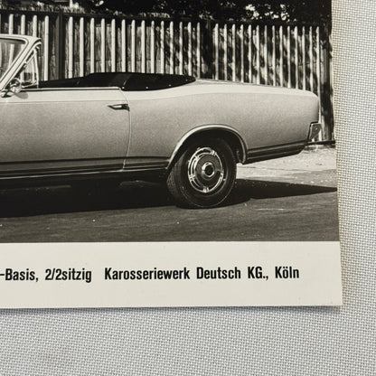 Opel Commodore Convertible Photo Sport Cabriolet Car Automobile German 1968