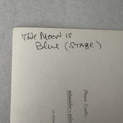 Vintage Theater Still Photo Photograph The Moon is Blue 1952 Actor Actress