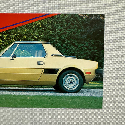 Fiat X1/9 Car Advertising Postcard Post Card Vintage