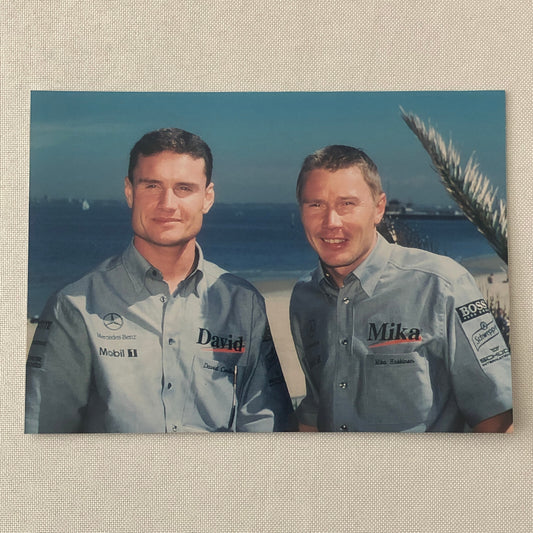 David Coulthard Mika Hakkinen McLaren Mercedes F1 Formula One Driver Photo