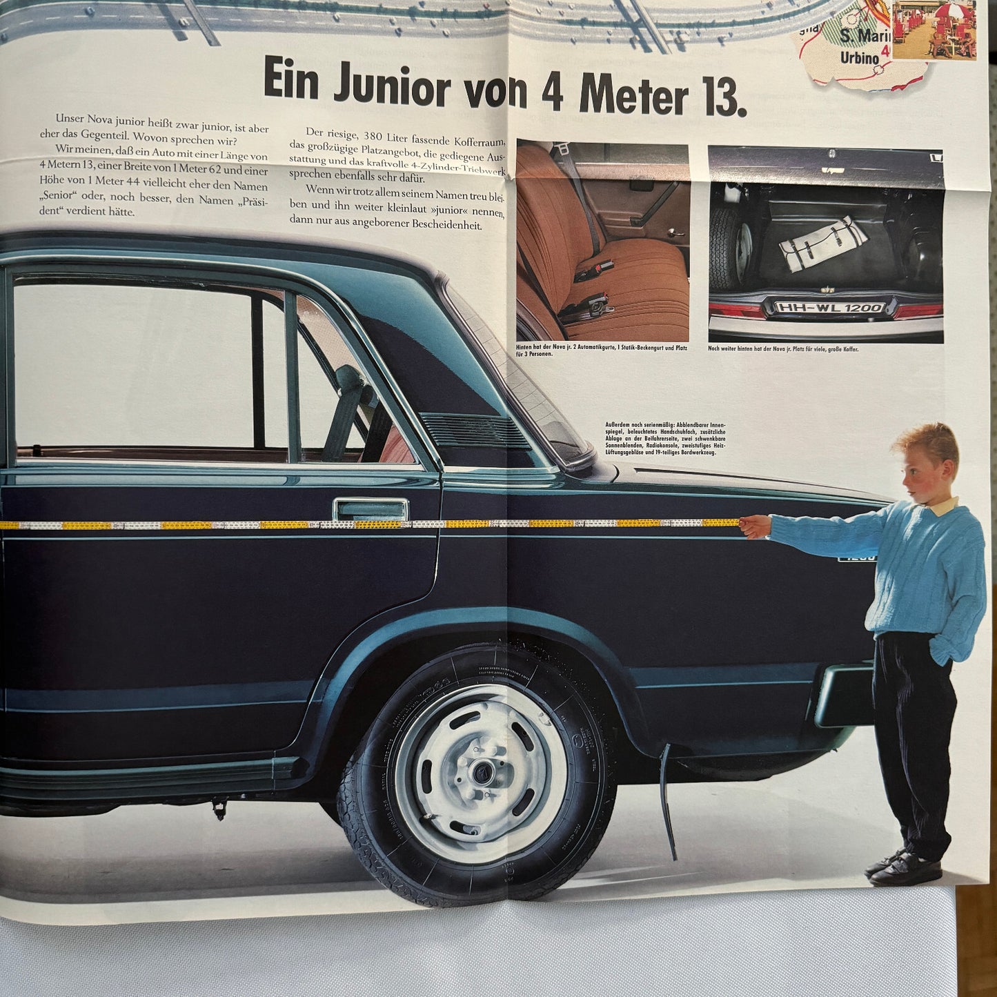 Lada Nova Car Sales Brochure Catalog Poster GERMAN Text