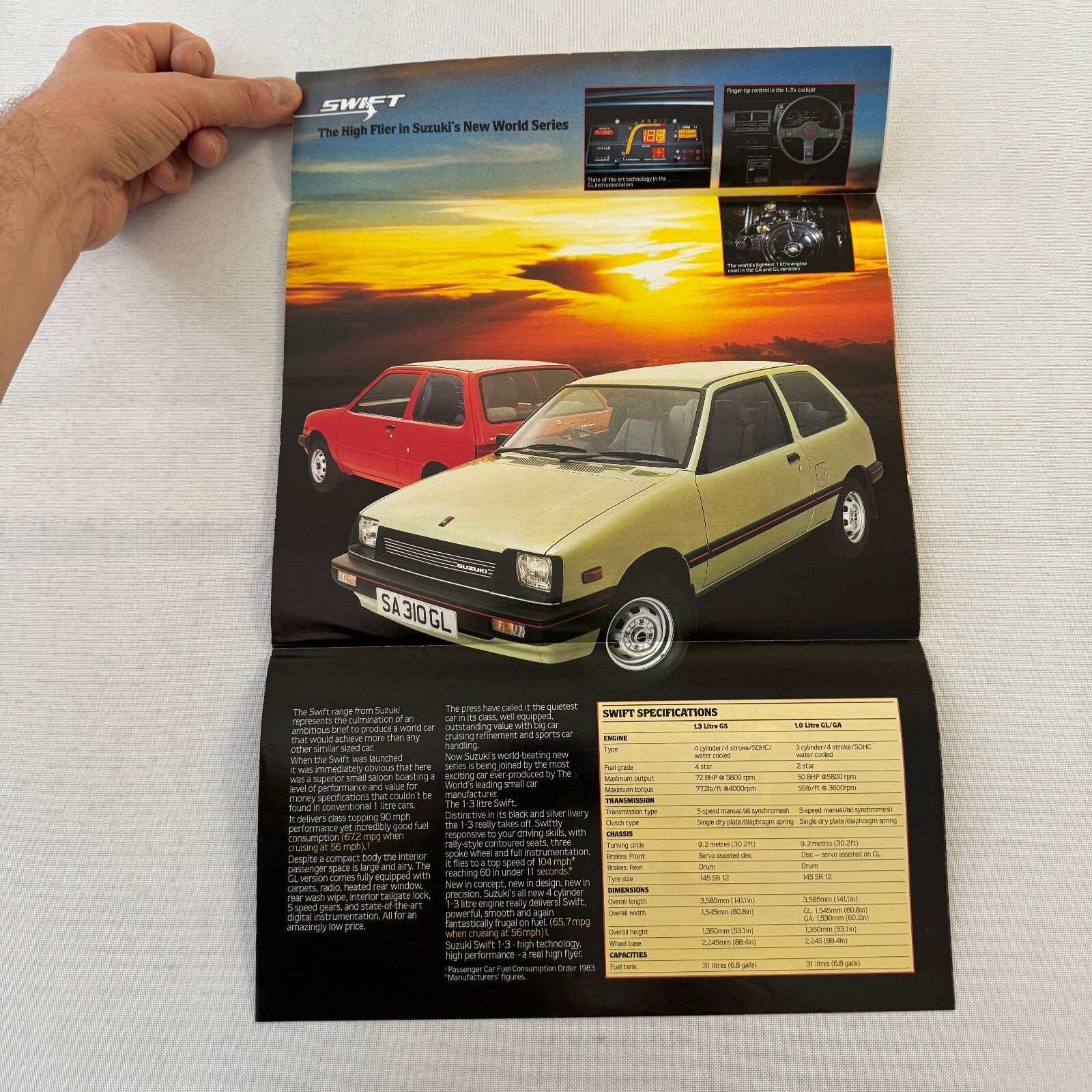 Suzuki Car Sales Brochure Catalog Swift ST90 Alto FX SJ410 1984 1985