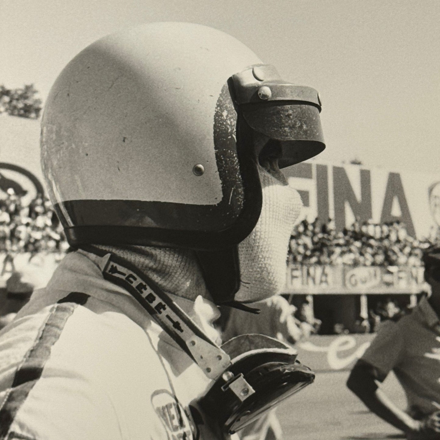 Vintage Racing Photo 1970 Italian Grand Prix Driver Clay Regazzoni Motorsport