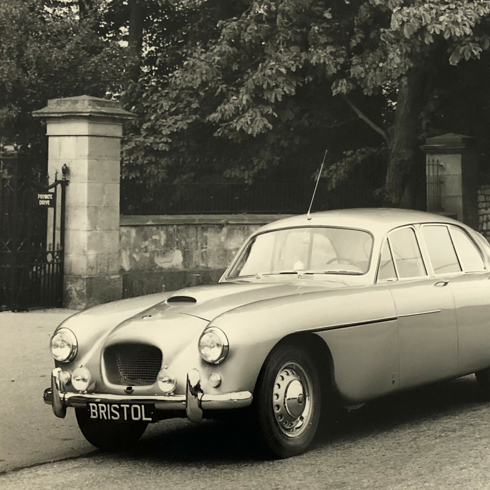Vintage Bristol Car Press Photo Photograph Print 