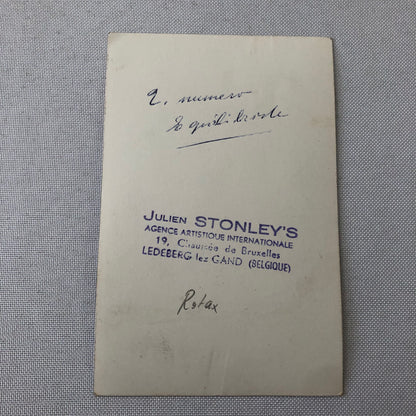 Circus Performer Balancing on Unicycle Photo Photograph Vintage